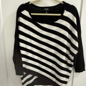 Nicole by Nicole Miller, XL, B/W sweater